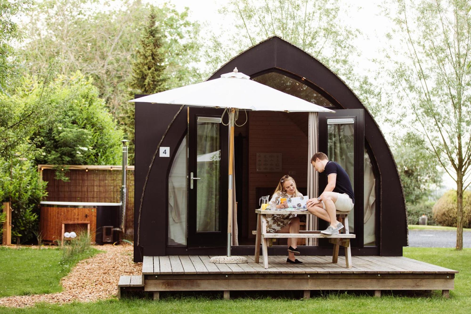 Pod Huisje Met Hottub Dokkum Ngoại thất bức ảnh